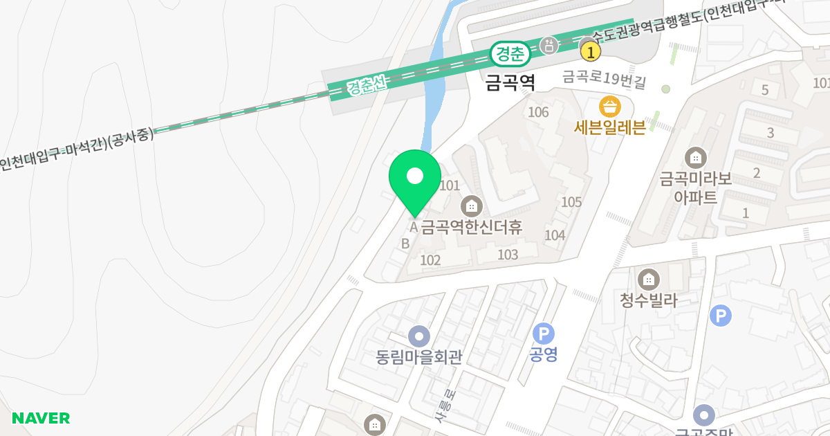 지엠빌에이 위치 지도 - 경기도 남양주시 금곡로19번길 32-1