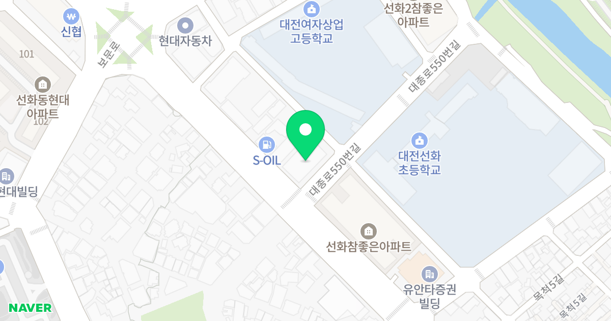 유원오피스텔 위치 지도 - 대전광역시 중구 대종로550번길 5