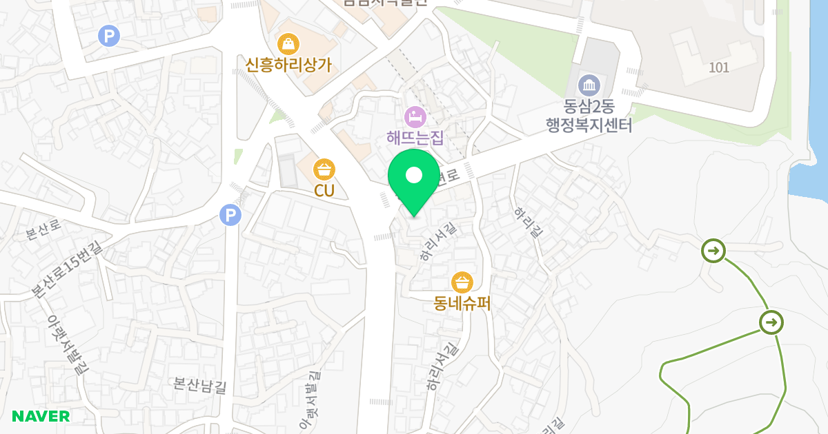 휴덤하리 위치 지도 - 부산광역시 영도구 태종로773번길 4