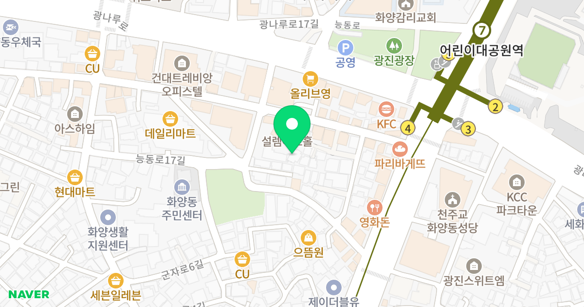 정익제이타워2차 위치 지도 - 서울특별시 광진구 광나루로18길 15-1