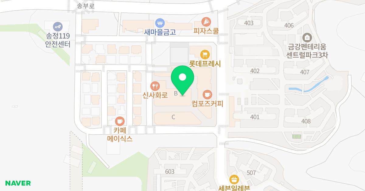 군포 송정 풍산 리치안 위치 지도 - 경기도 군포시 송부로96번길 12