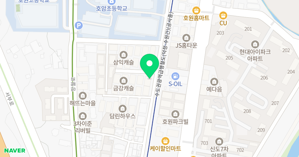 라벨르빌 위치 지도 - 경기도 의정부시 호암로 35