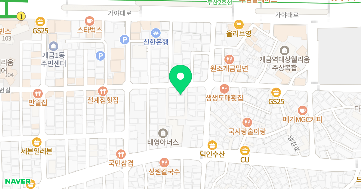 승보보네르빌라 위치 지도 - 부산광역시 부산진구 복지로13번길 72