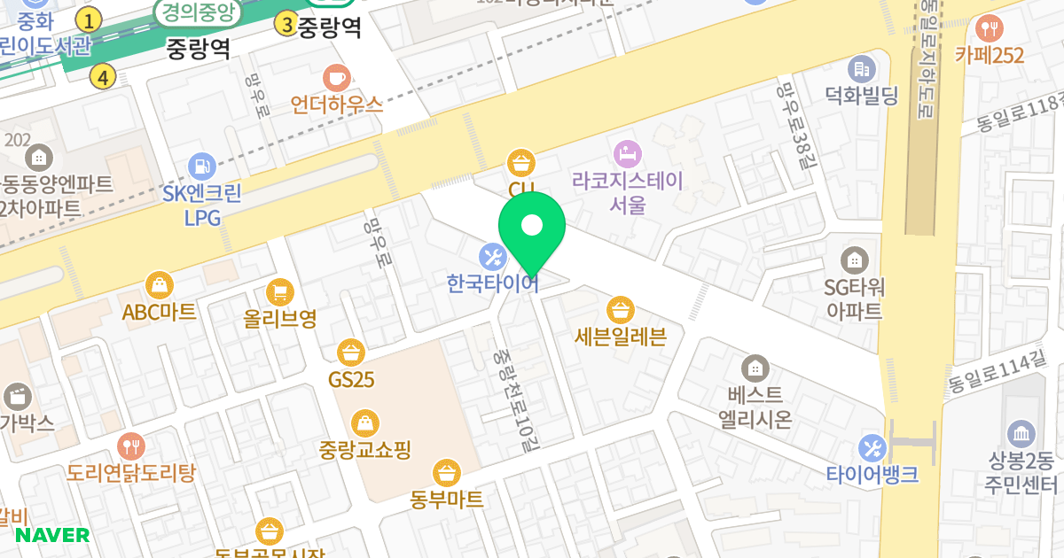 (129-26) 위치 지도 - 서울특별시 중랑구 망우로36길 14