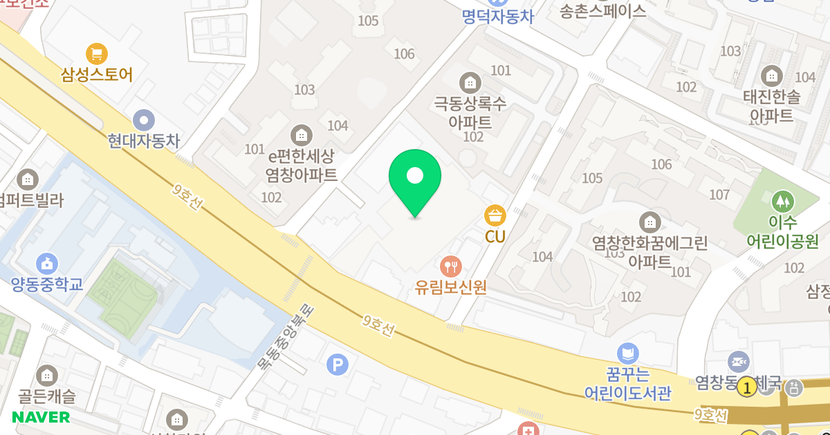 아네스트염창 위치 지도 - 서울특별시 강서구