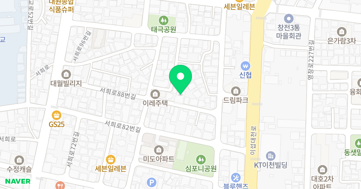 1동 위치 지도 - 경기도 이천시 서희로88번길 37