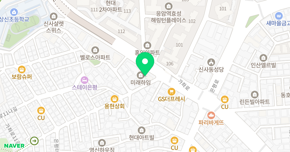 미래하임 위치 지도 - 서울특별시 은평구