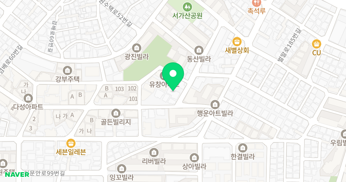 La TERRASSE 위치 지도 - 경기도 구리시 원수택로32번길 107-3