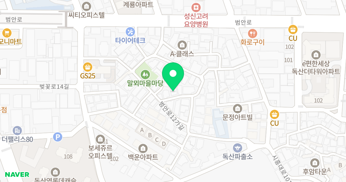 (1006-54) 위치 지도 - 서울특별시 금천구 범안로12가길 31-5