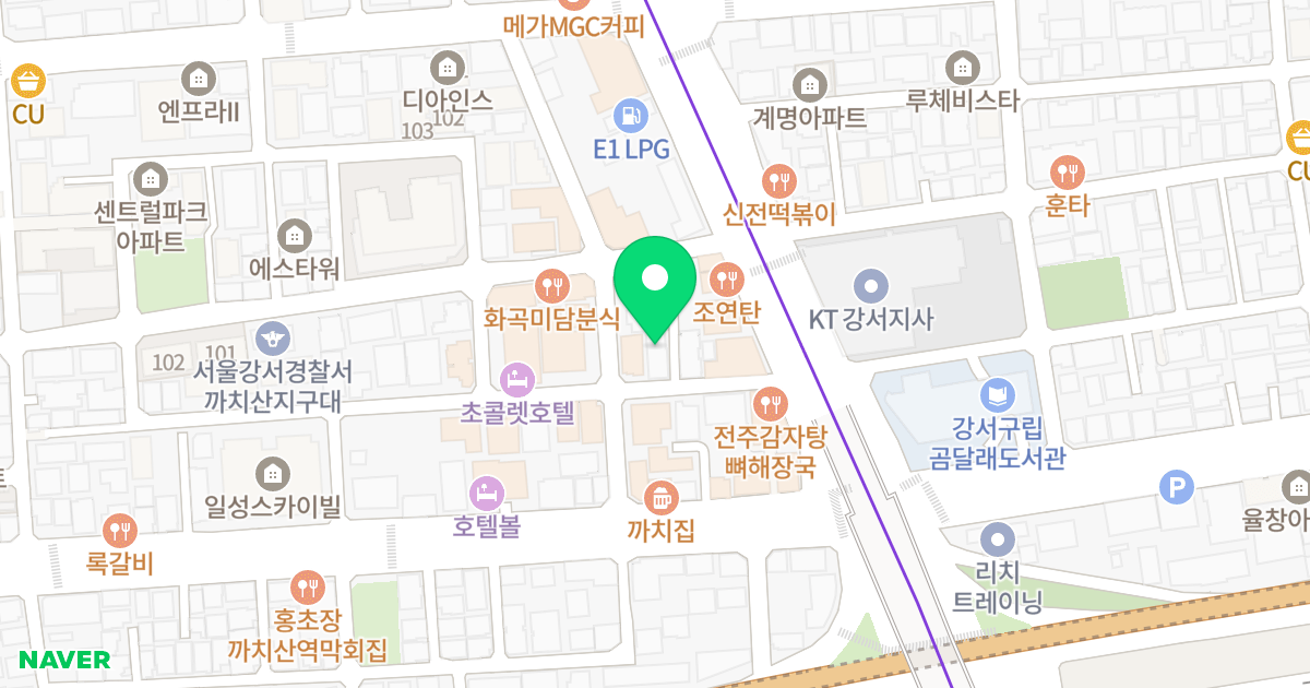 KM파크빌 위치 지도 - 서울특별시 강서구 강서로5가길 12