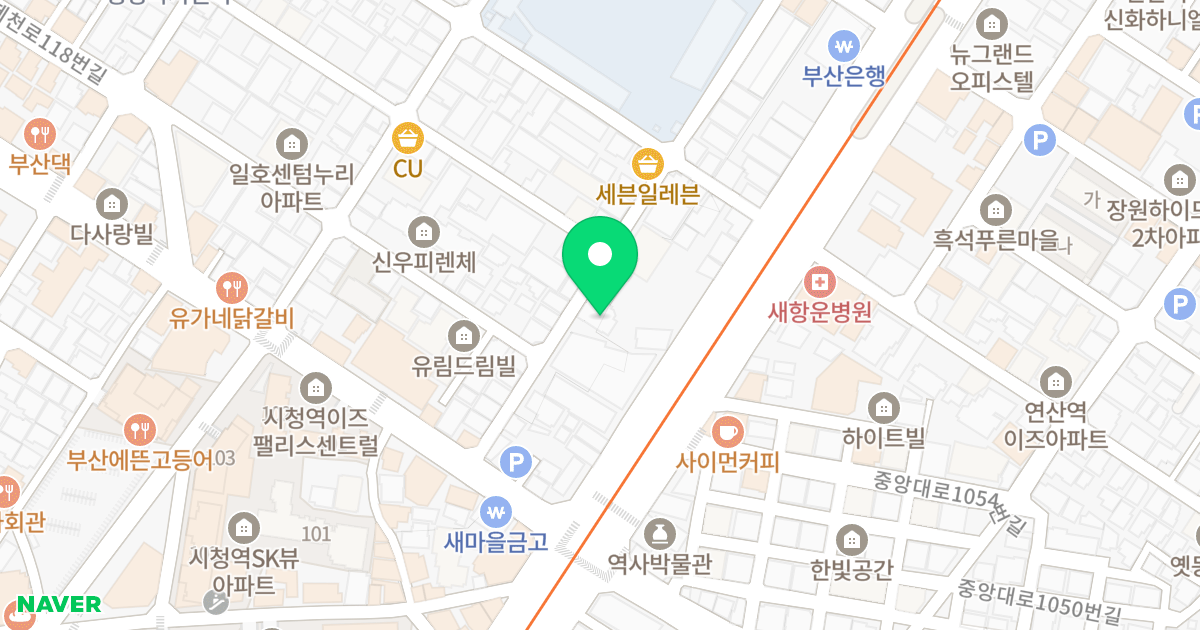 부일더시티 위치 지도 - 부산광역시 연제구 월드컵대로145번길 89