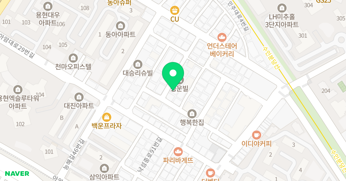 (568-64) 위치 지도 - 인천광역시 미추홀구 능해길60번길 19