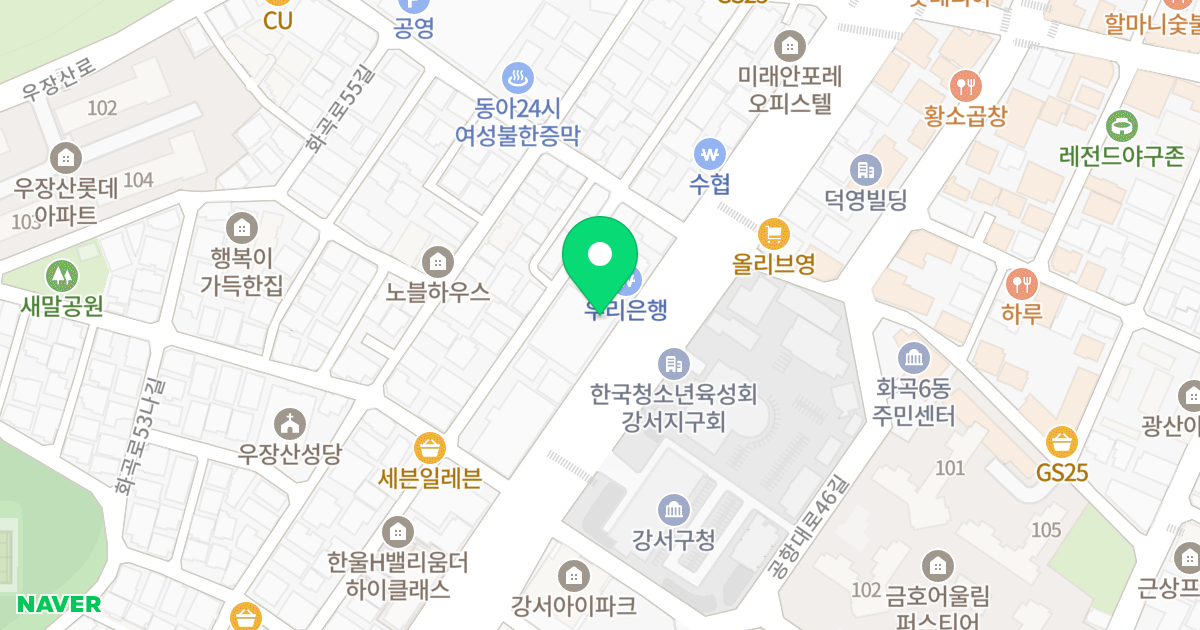 강서크라운팰리스 위치 지도 - 서울특별시 강서구 화곡로 305
