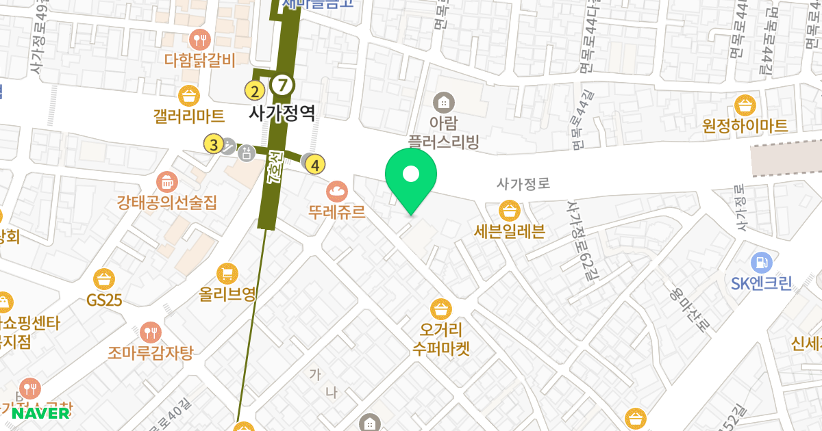 그라시아 위치 지도 - 서울특별시 중랑구 용마산로51길 46