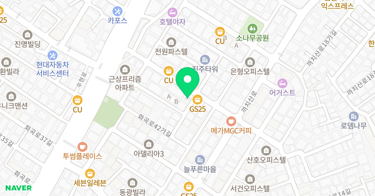 (24-106) 위치 지도 - 서울특별시 강서구 화곡로42길 24