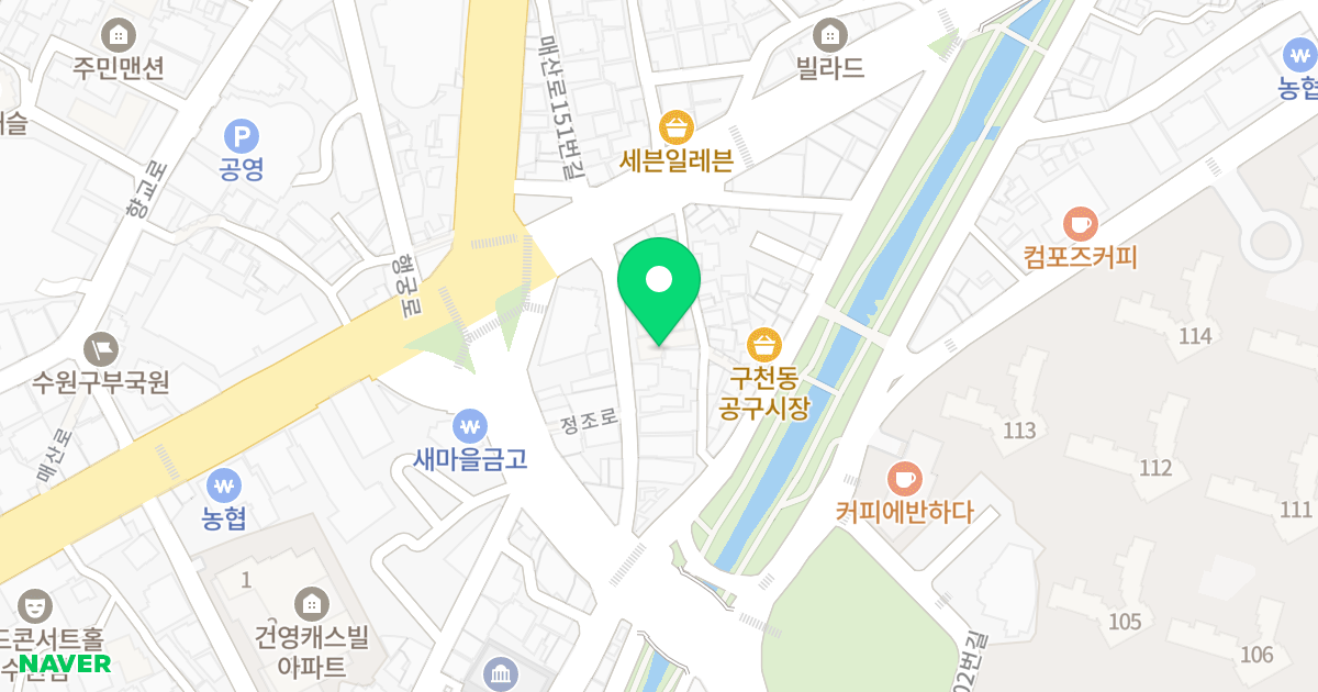 (69-2) 위치 지도 - 경기도 수원시 팔달구