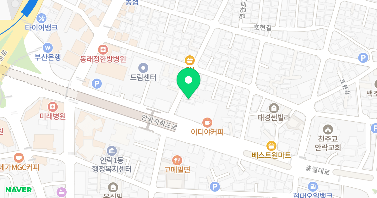 스마트빌 위치 지도 - 부산광역시 동래구 충렬대로375번길 8