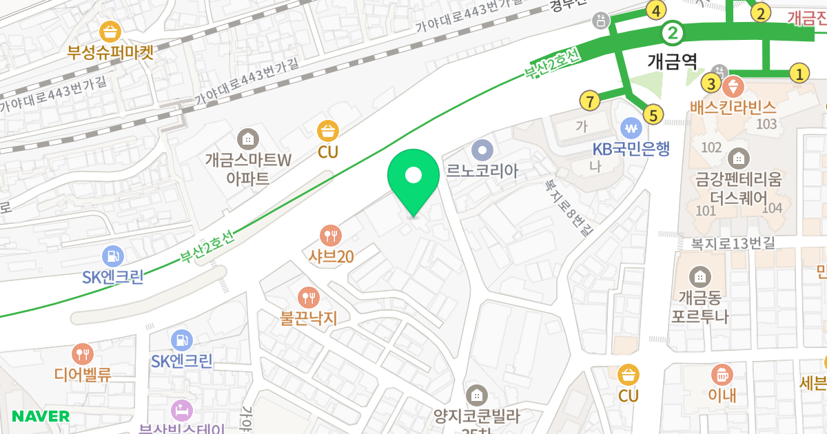 성진텔 위치 지도 - 부산광역시 부산진구 가야대로424번길 6-2