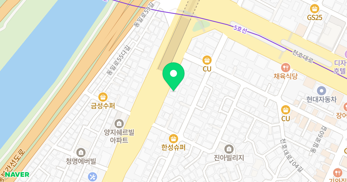 홀가하우스 위치 지도 - 서울특별시 광진구 동일로 302