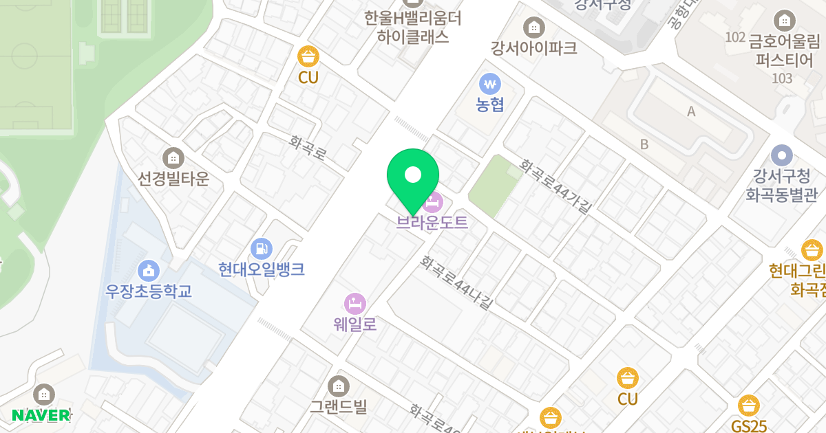 에벤에셀 위치 지도 - 서울특별시 강서구 화곡로 280-5