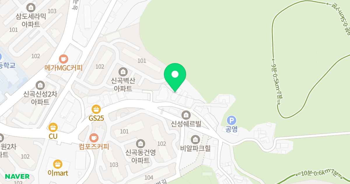 신곡하이츠 위치 지도 - 경기도 의정부시 능곡로26번길 63