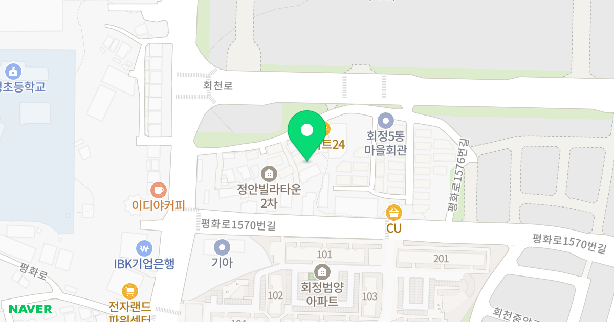 웰리치타운 위치 지도 - 경기도 양주시 평화로1576번길 22