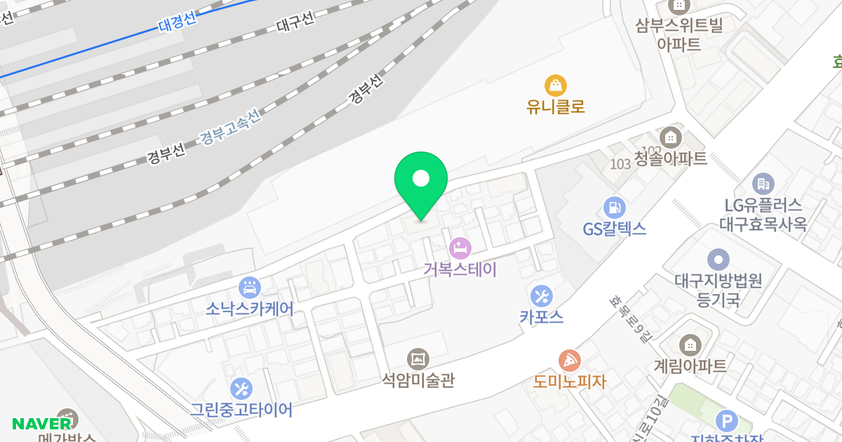 동대구팰리스 위치 지도 - 대구광역시 동구 효신로16길 31-12