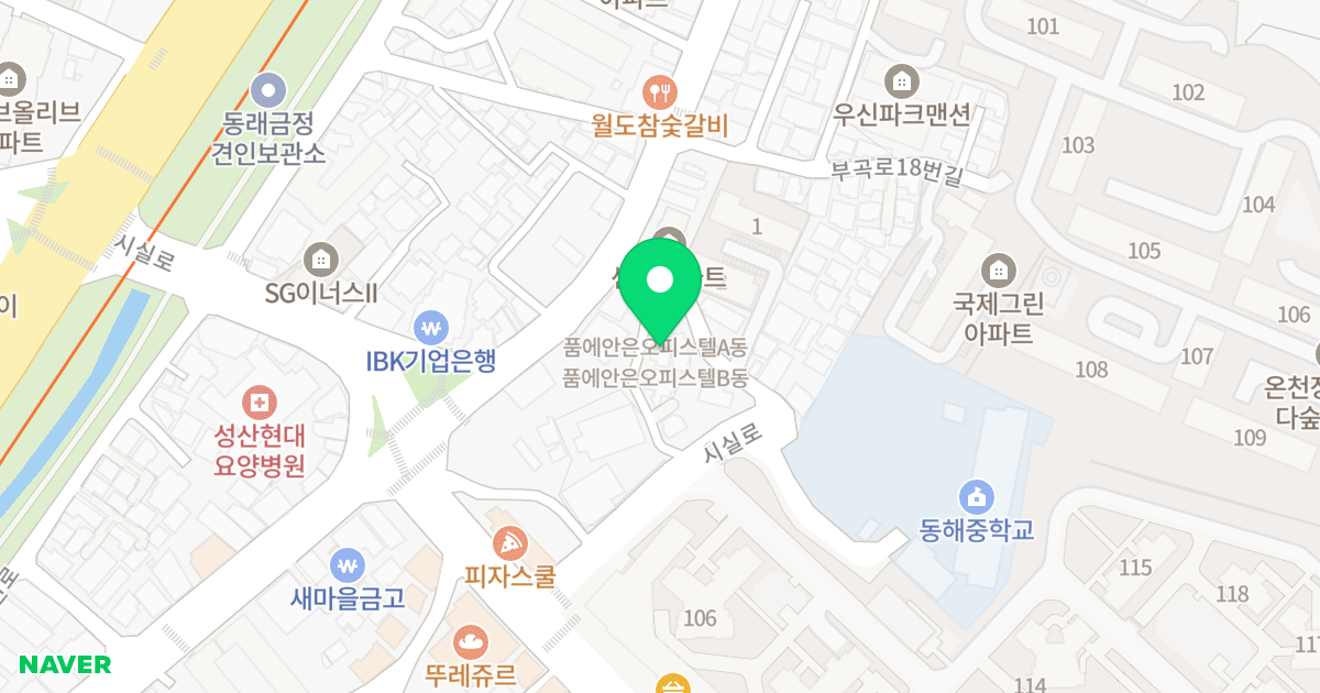 품에안은A 위치 지도 - 부산광역시 금정구 부곡로12번길 2-5