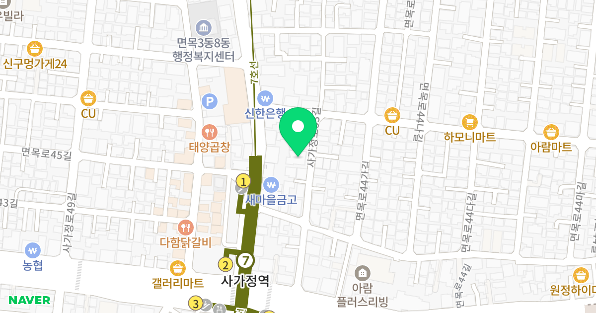 런던빌 위치 지도 - 서울특별시 중랑구 사가정로53길 23