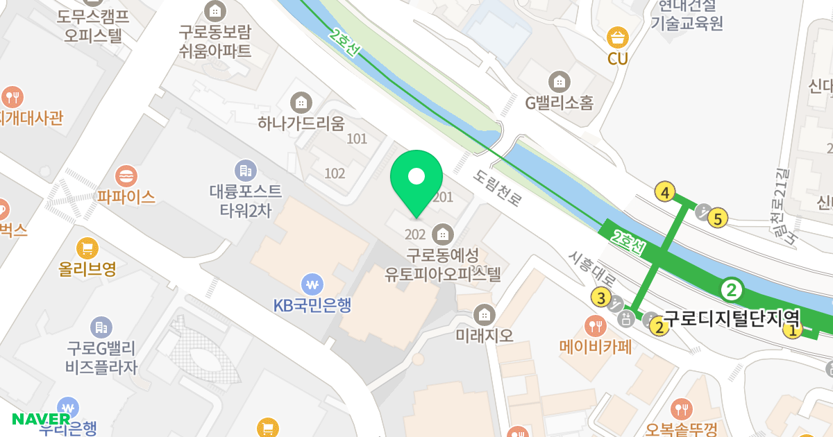 예성유토피아 위치 지도 - 서울특별시 구로구 도림천로 448