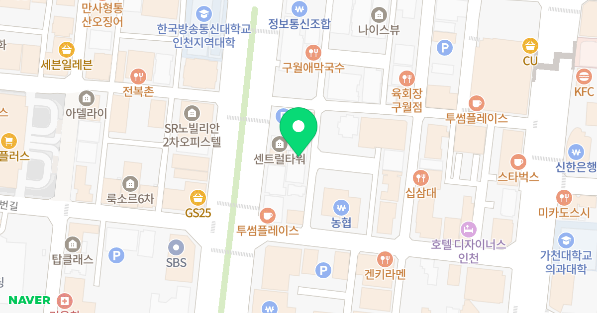 지앤수 위치 지도 - 인천광역시 남동구