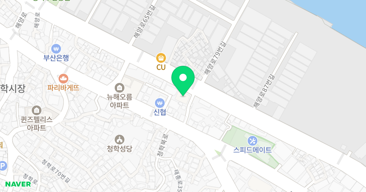 비온뒤아파트 위치 지도 - 부산광역시 영도구 해양로 78