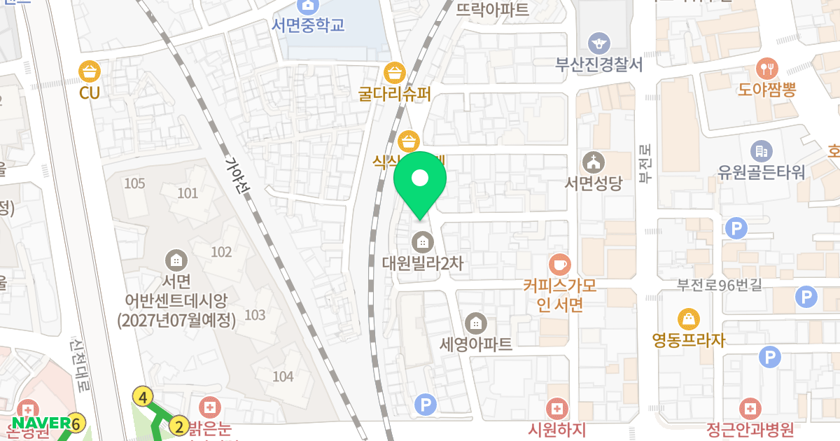 더프라임 위치 지도 - 부산광역시 부산진구 가야대로747번길 27