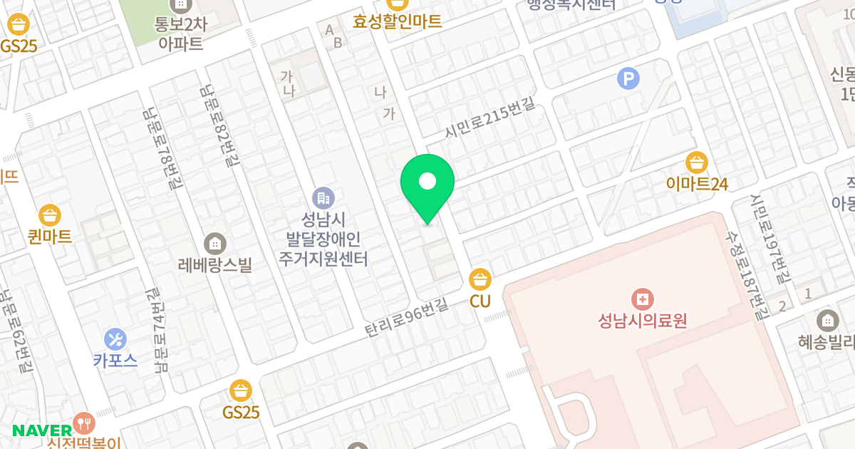 (3300) 위치 지도 - 경기도 성남시 수정구 남문로94번길 18