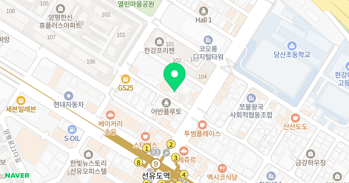 (87-3) 위치 지도 - 서울특별시 영등포구 양평로22나길 6