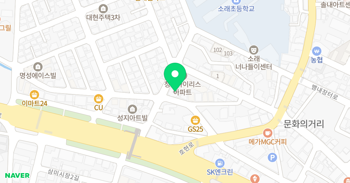 신천아인스빌 위치 지도 - 경기도 시흥시 수인로3394번길 10
