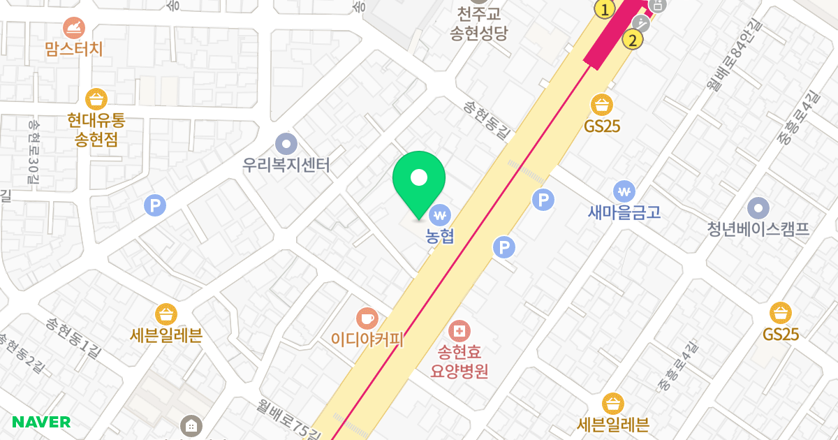 드림팰리스 위치 지도 - 대구광역시 달서구 월배로 387