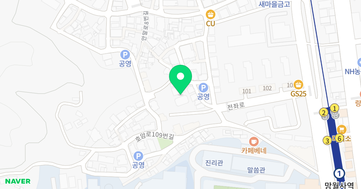 진원M 위치 지도 - 경기도 의정부시 안말로58번안길 96-5