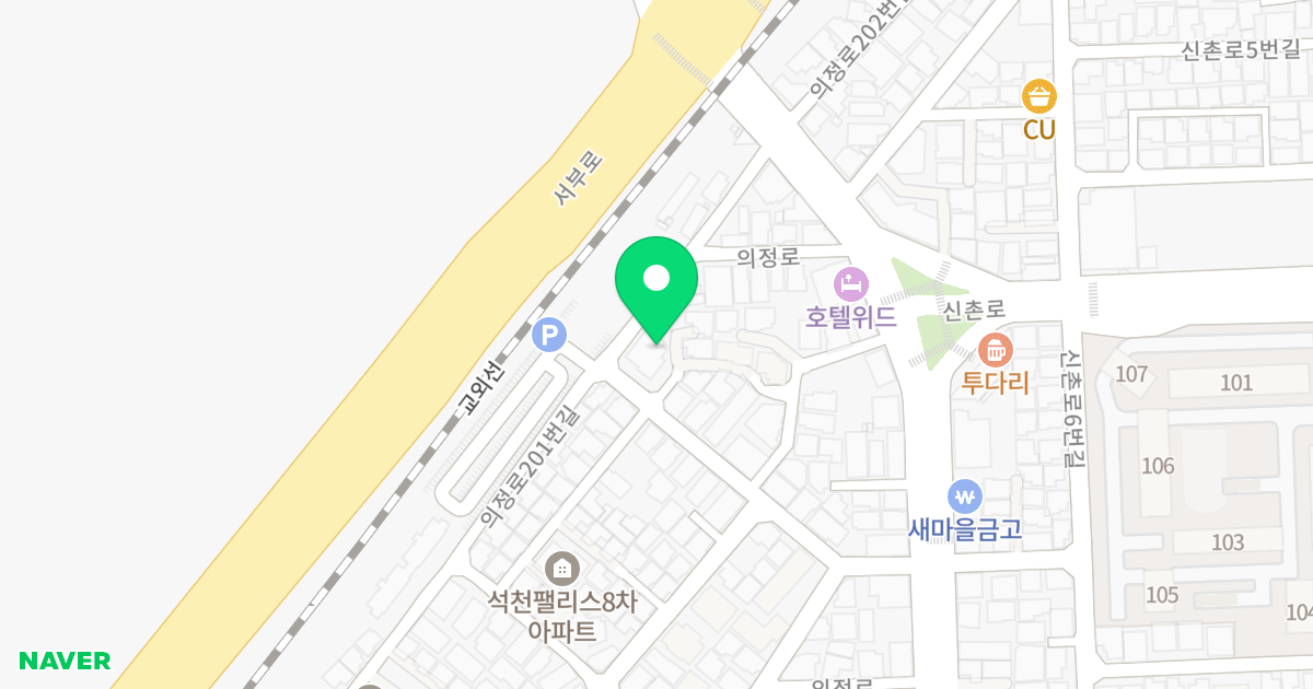 대흥팰리스 위치 지도 - 경기도 의정부시