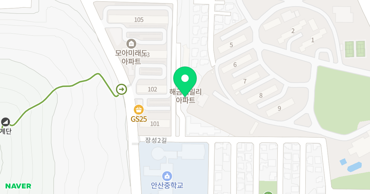 해금페밀리 위치 지도 - 전라남도 여수시 장성2길 52