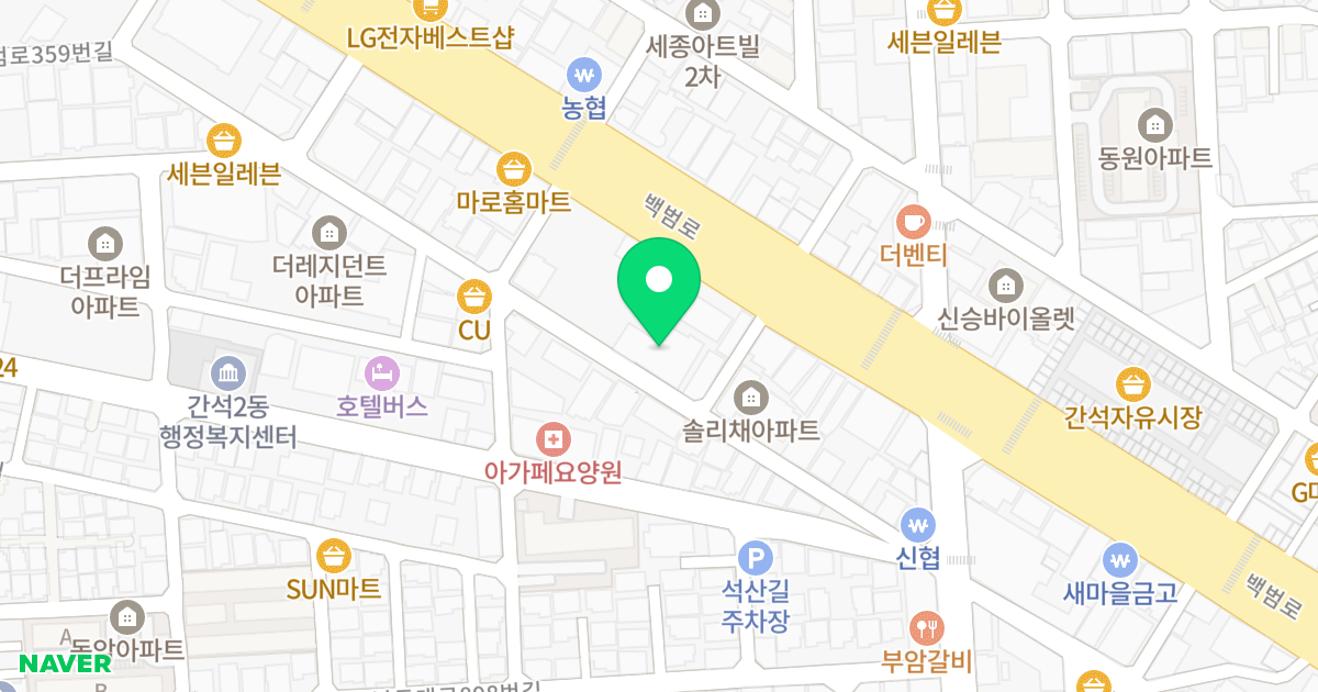 대준블루인 위치 지도 - 인천광역시 남동구 용천로153번길 30