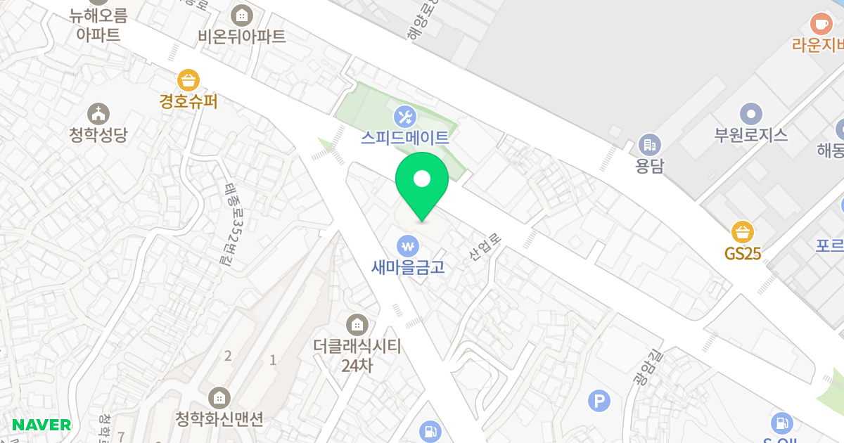 마린팰리스 위치 지도 - 부산광역시 영도구 산업로 10