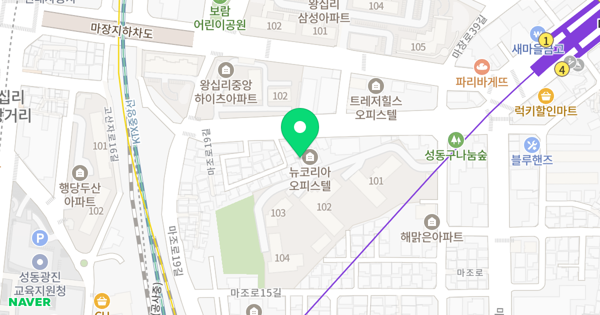 (797-16) 위치 지도 - 서울특별시 성동구 마조로19길 17