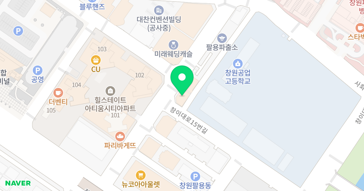 서주빌딩 위치 지도 - 경상남도 창원시 의창구 창이대로15번길 24