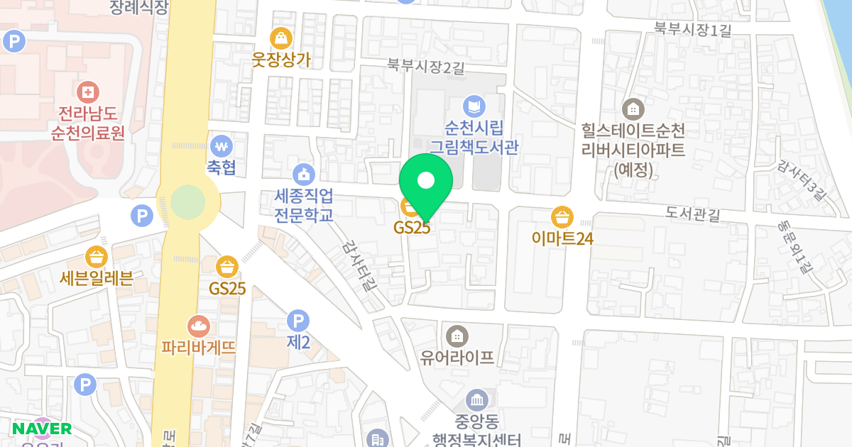 (164-5) 위치 지도 - 전라남도 순천시 감사터1길 18