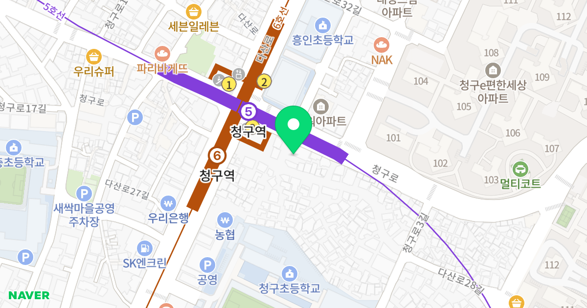 신당동 오피스텔 위치 지도 - 서울특별시 중구 청구로 69
