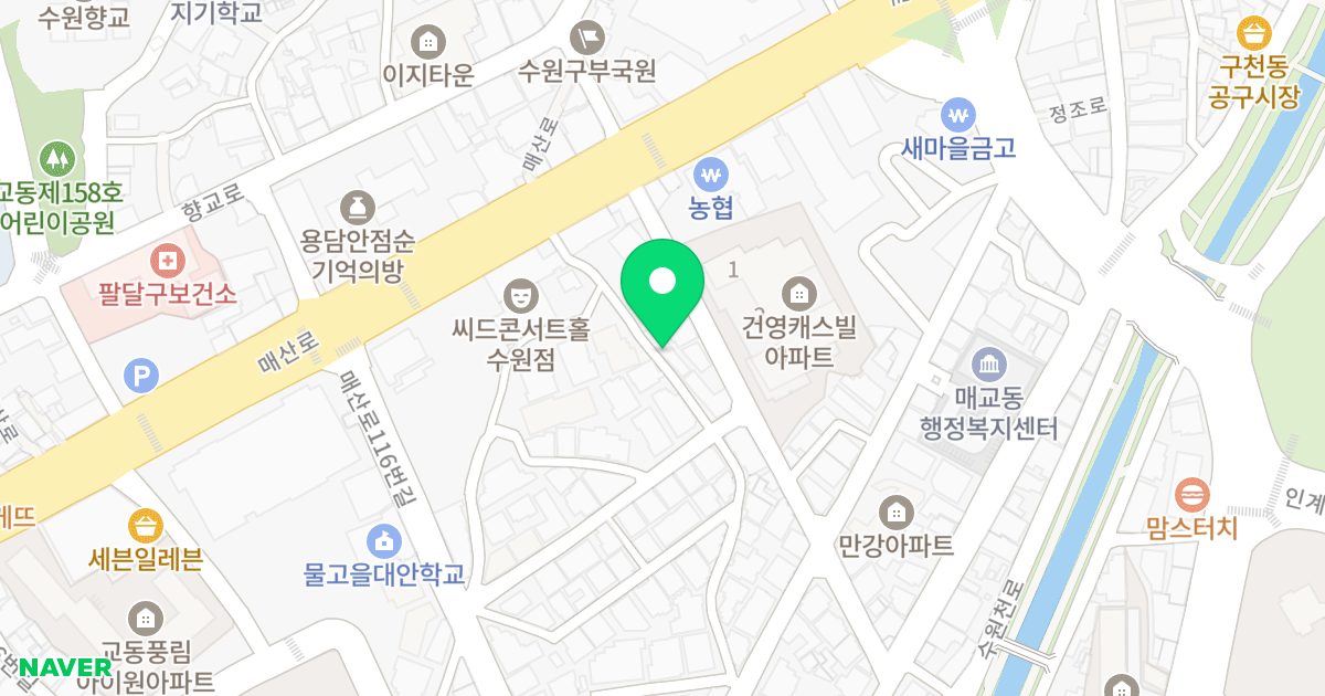 (27-1) 위치 지도 - 경기도 수원시 팔달구