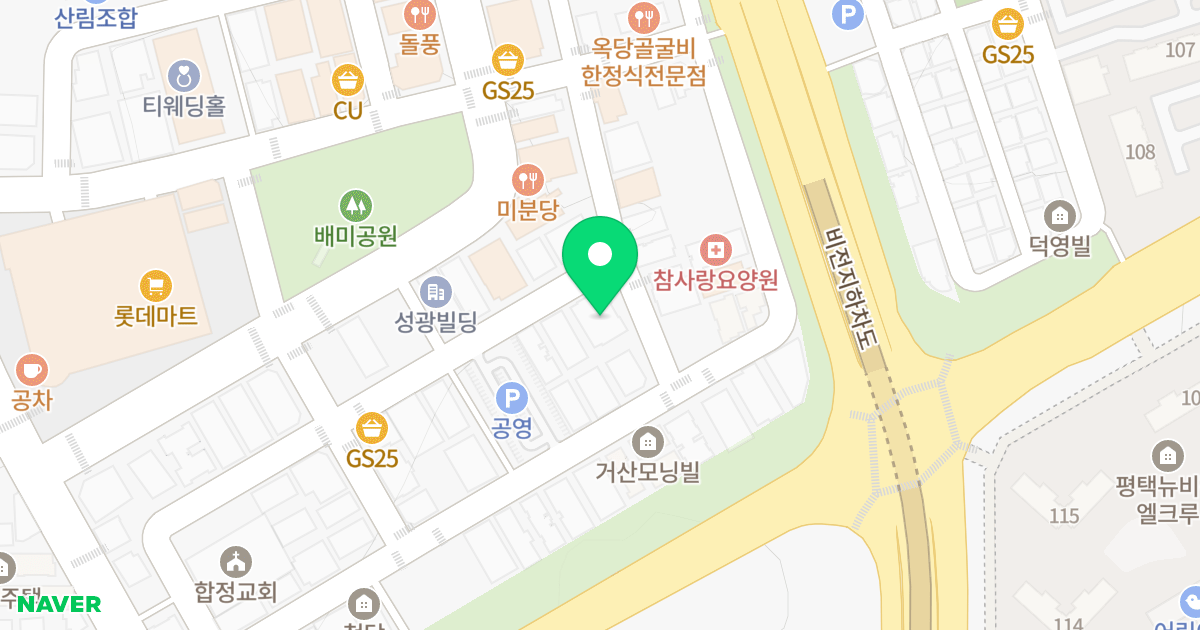 제1동 위치 지도 - 경기도 평택시