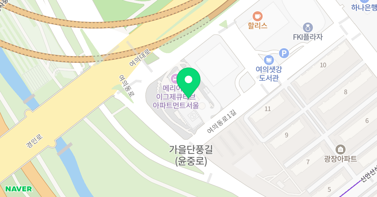 여의도파크센터 위치 지도 - 서울특별시 영등포구 여의대로 8