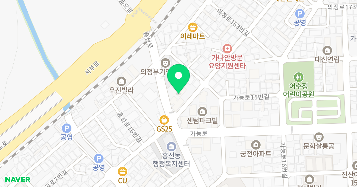 아리띠애 위치 지도 - 경기도 의정부시 흥선로15번길 7